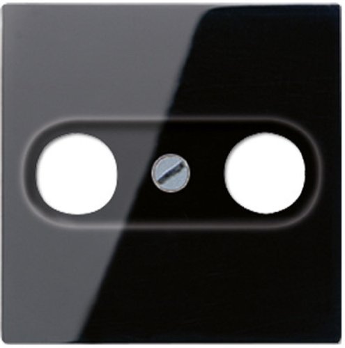 Лицевая панель Jung A creation для 2-м. розетки TV+R черный картинка